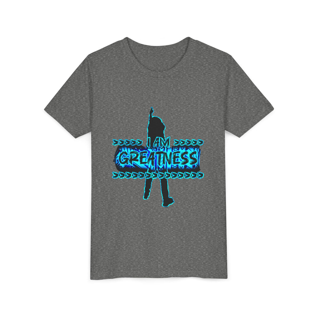Youth Tee — "I Am Greatness" Motivational Tee - Streetwear - Graphic T-shirt