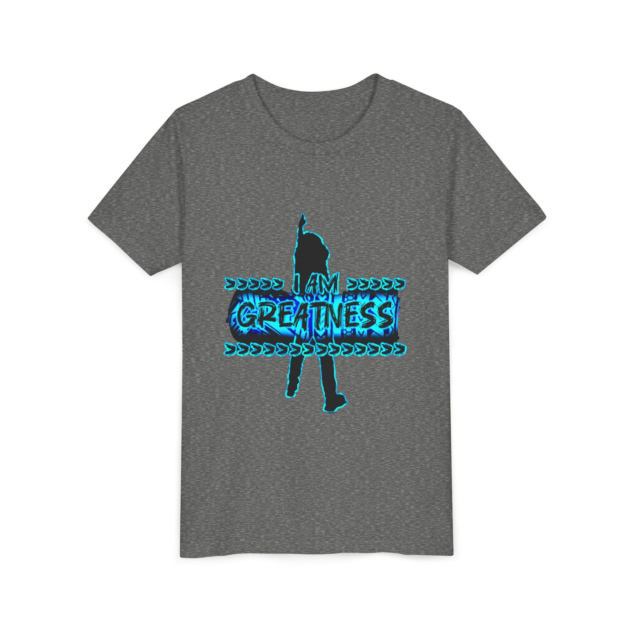 Youth Tee — "I Am Greatness" Motivational Tee - Streetwear - Graphic T-shirt