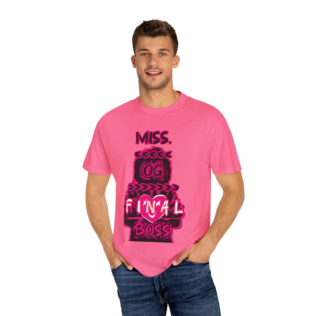 Miss OG Final Boss T-Shirt — Retro Neon Gaming Graphic Tee