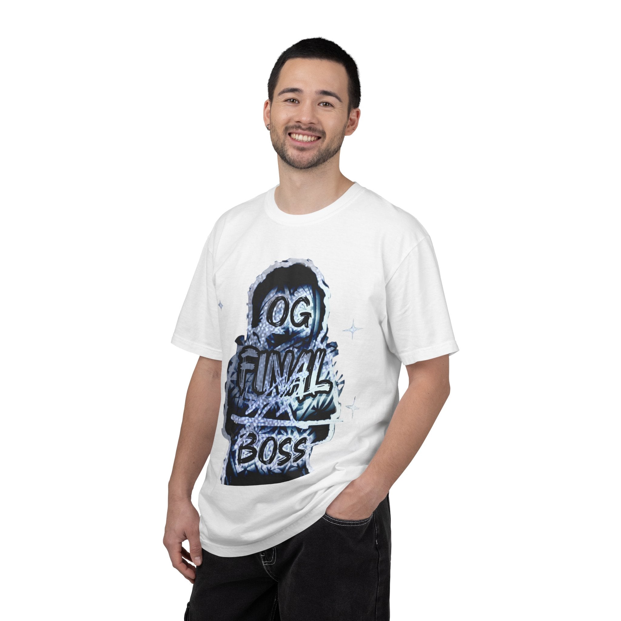 OG Final Boss T-shirt — Silver Graphic Pullover