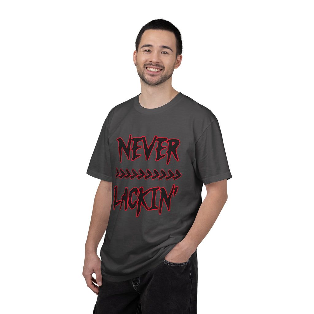NEVER LACKIN' Graphic Scripture T-shirt/Streetwear