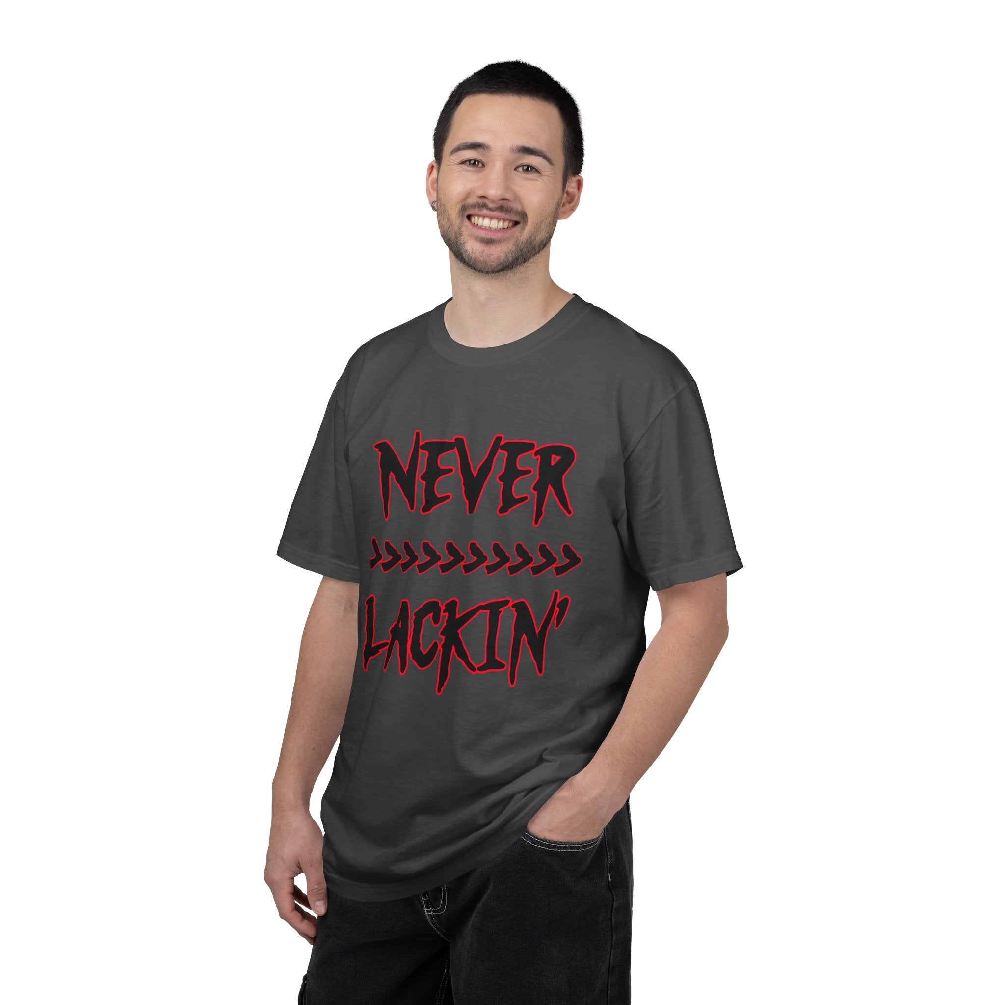 NEVER LACKIN' Graphic Scripture T-shirt/Streetwear
