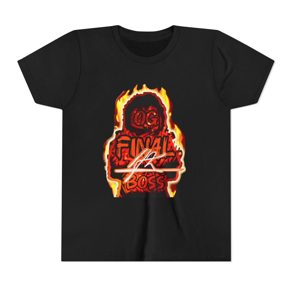 Youth Tee — "OG Final Boss" - Flame Orange - Graphic Shirt