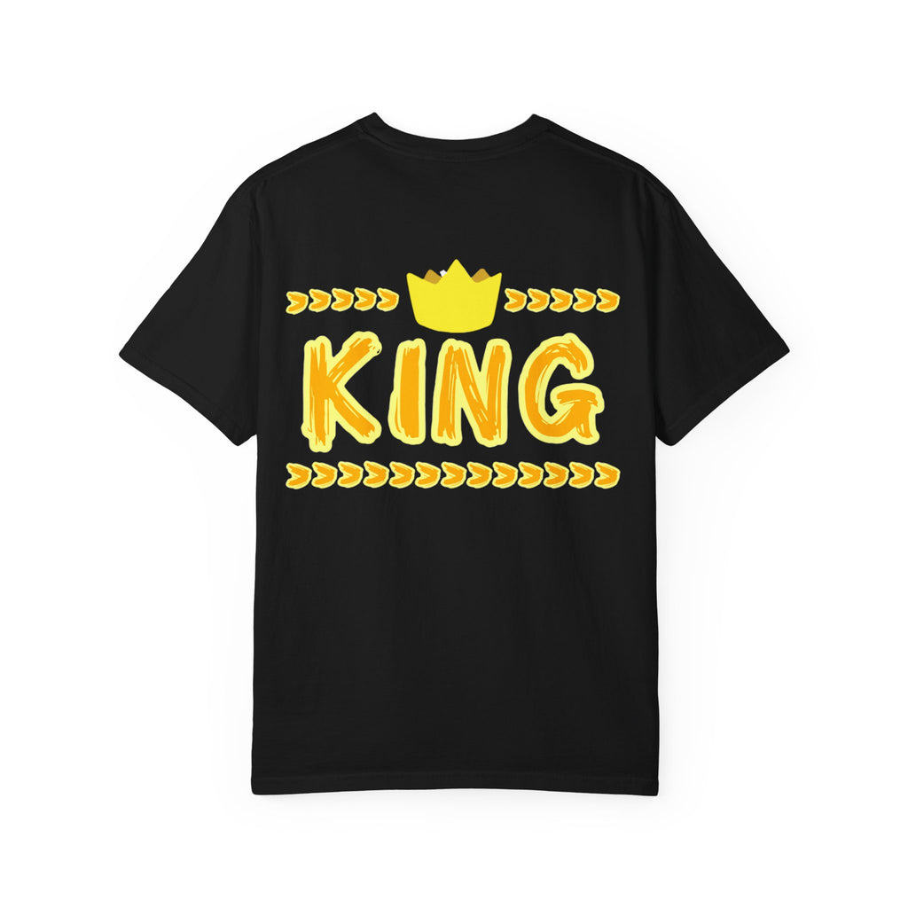 King graphic Yellow - Unisex Garment-Dyed T-shirt