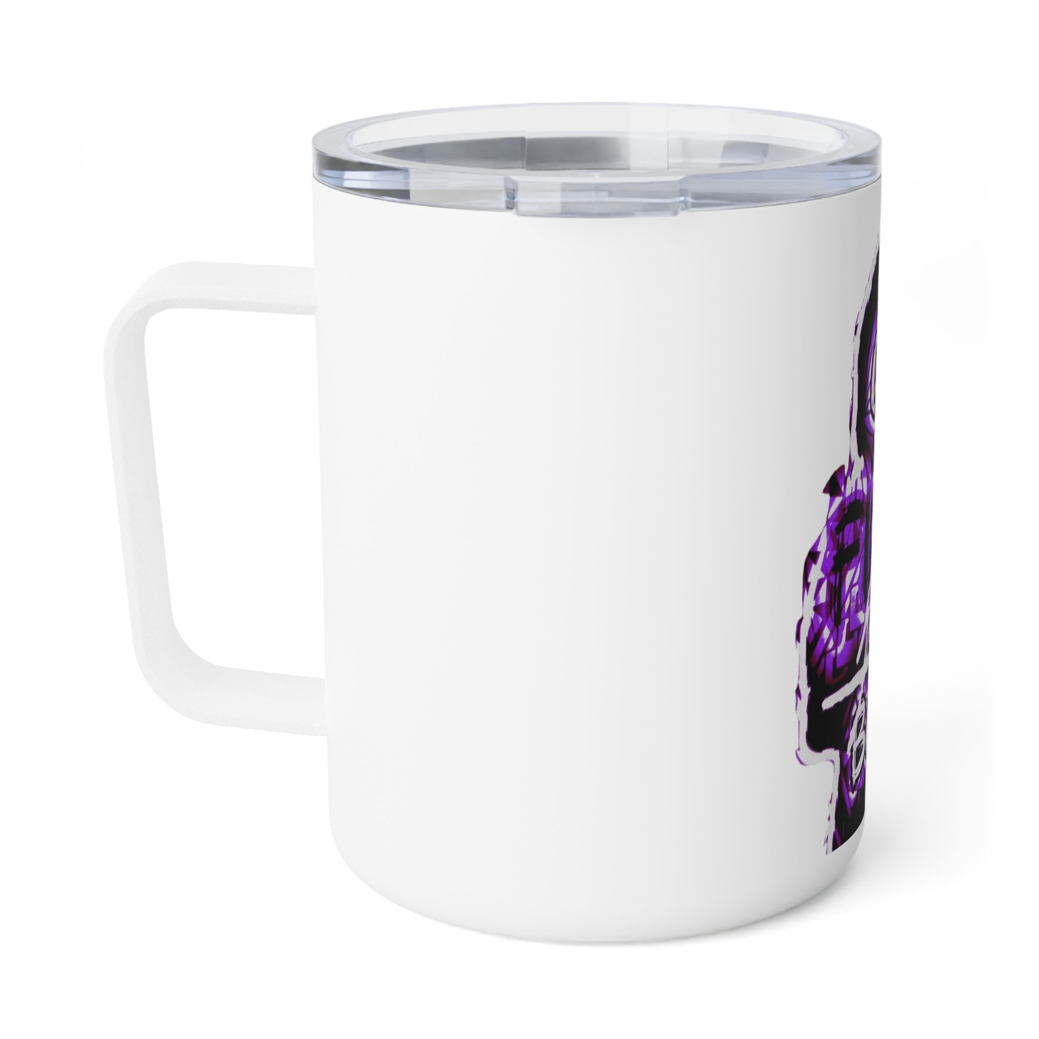 OG Final Boss Insulated Coffee Mug — 10oz Purple Hoodie Graphic Travel Mug