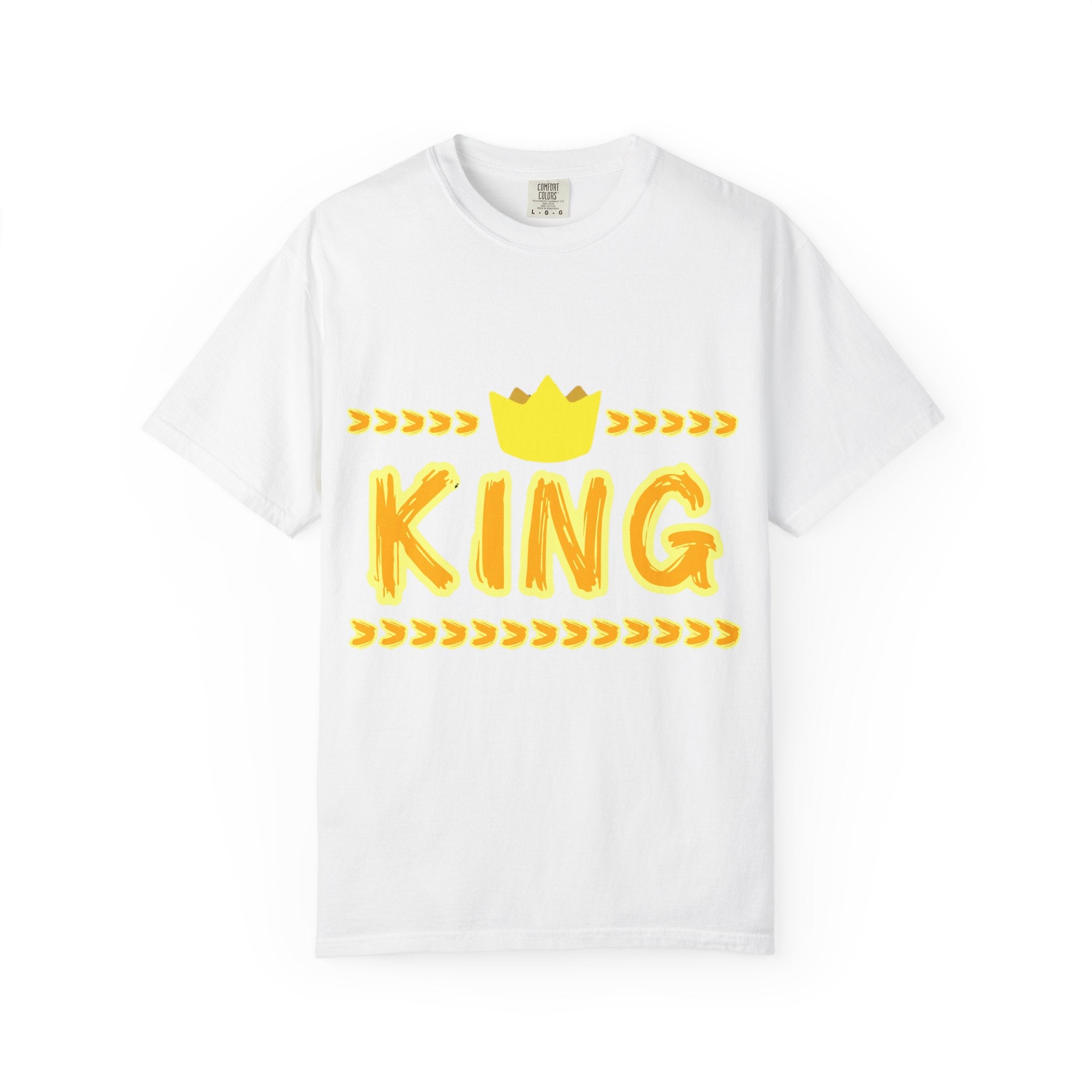 King graphic Yellow - Unisex Garment-Dyed T-shirt