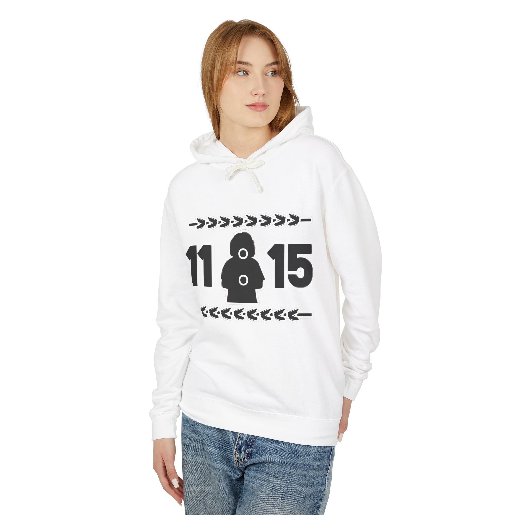 Hoodie — 11:15 Figure Graphic Lightweight Pullover