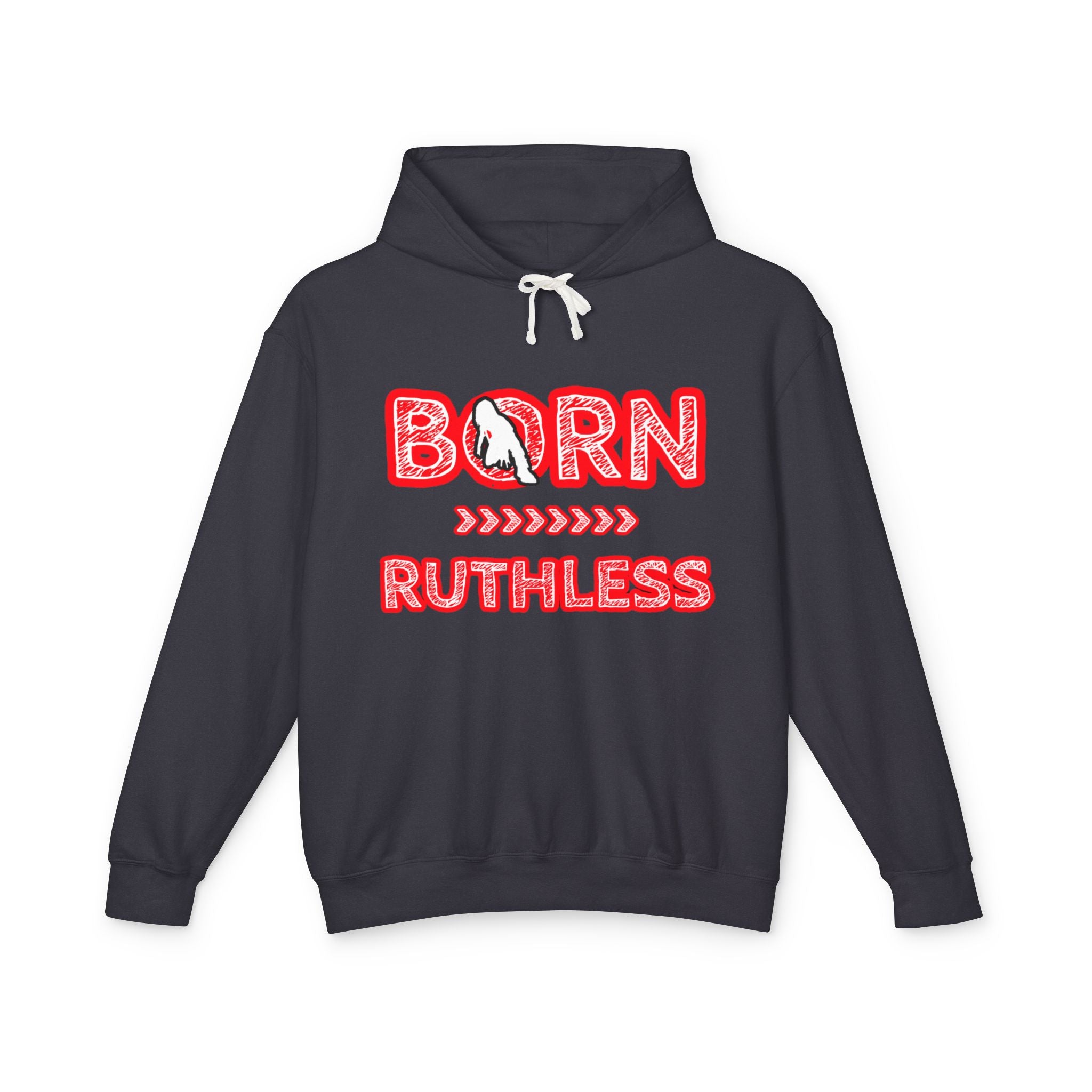Hoodie — "Born Ruthless" Red Rodeo Graphic Hoodie