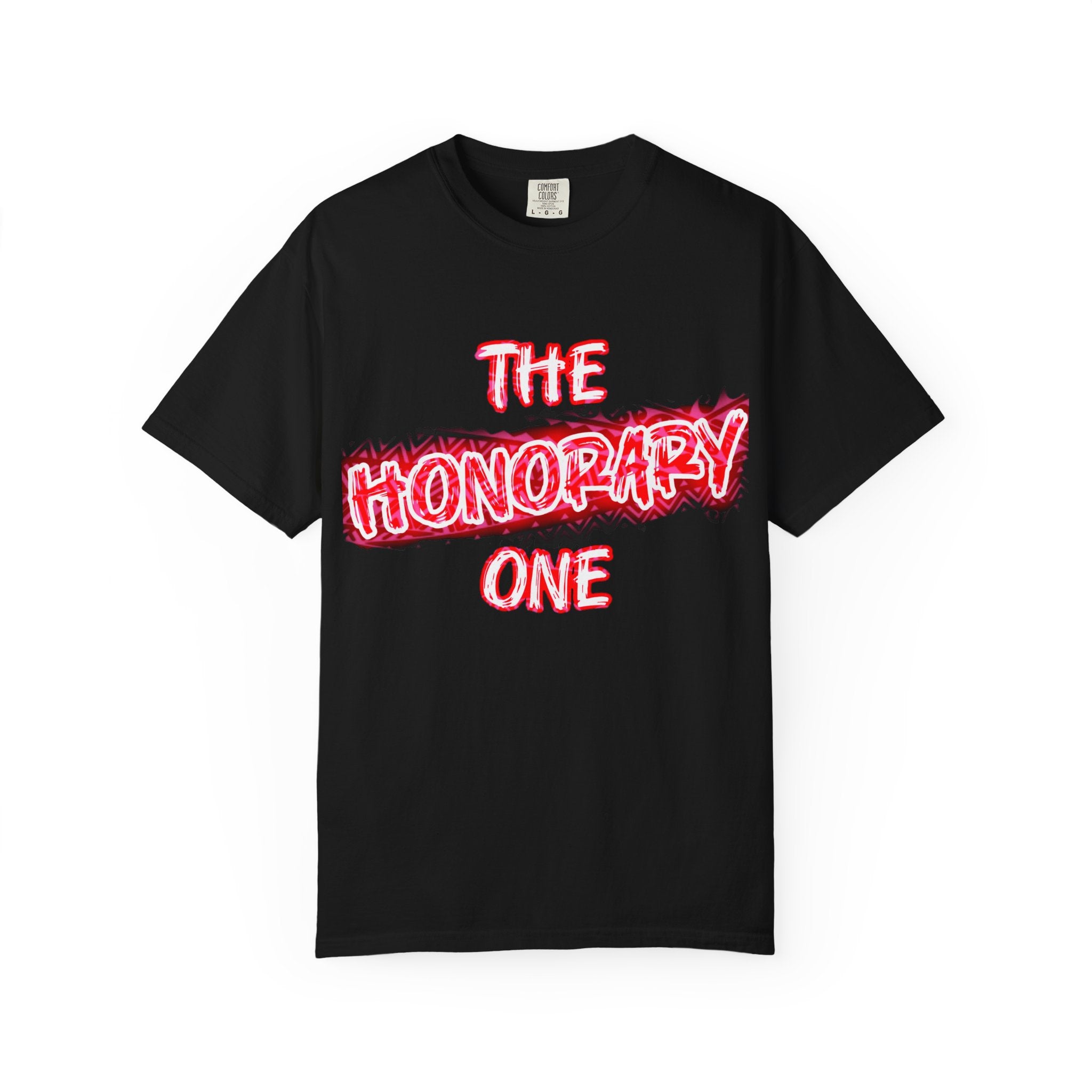 The Honorary One T-Shirt — Neon Red Graphic Tee