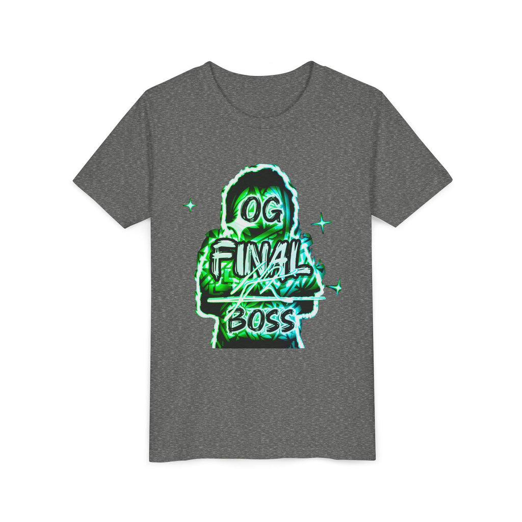 Youth Tee — "OG Final Boss" - Emerald - Graphic Shirt