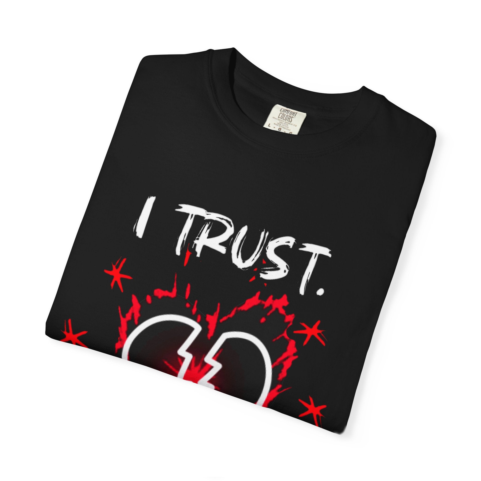 Broken Heart Graphic T-Shirt — Lightning Bolt Punk Tee