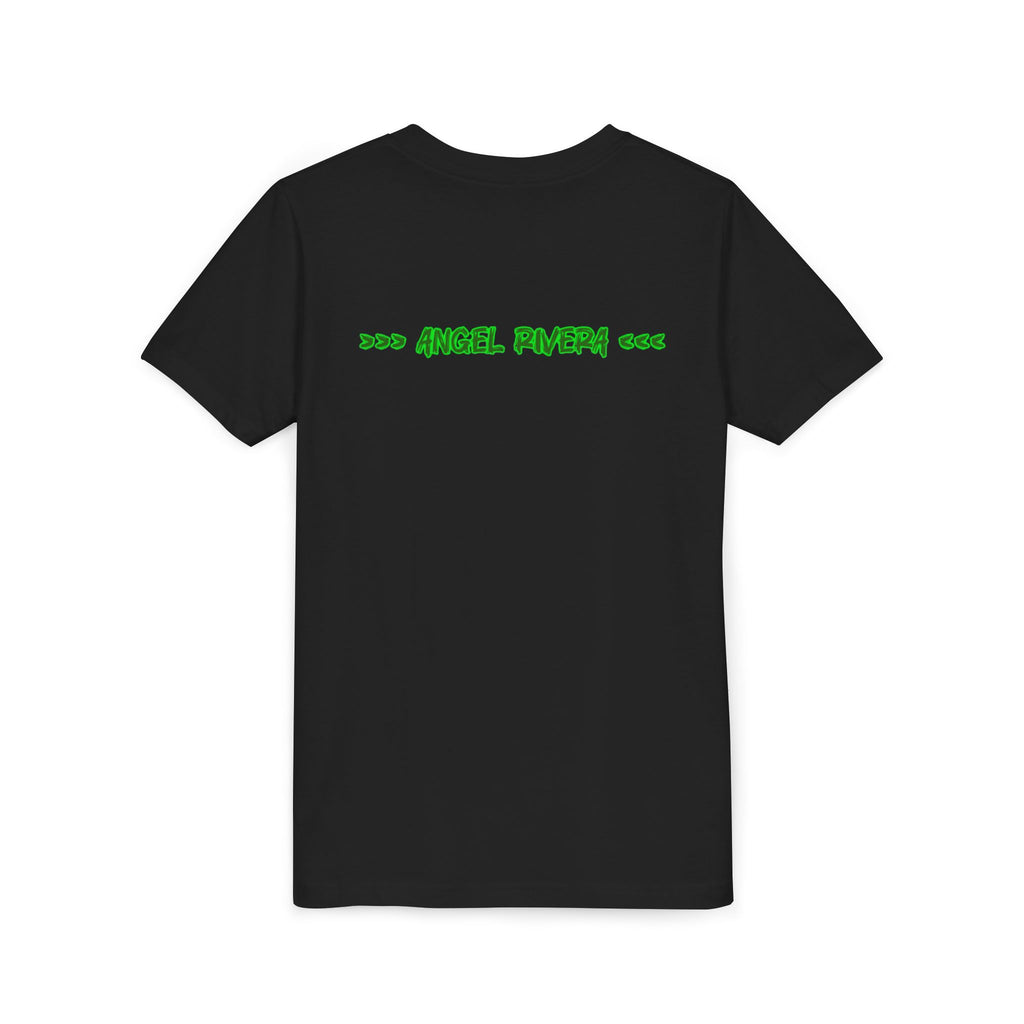 Youth Tee - 'I Trust Nobody' Neon Green Broken Heart Graphic