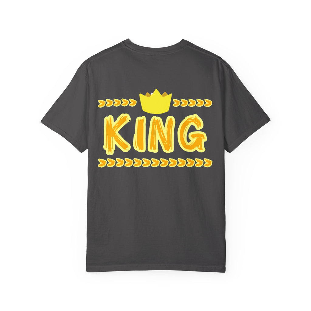 King graphic Yellow - Unisex Garment-Dyed T-shirt