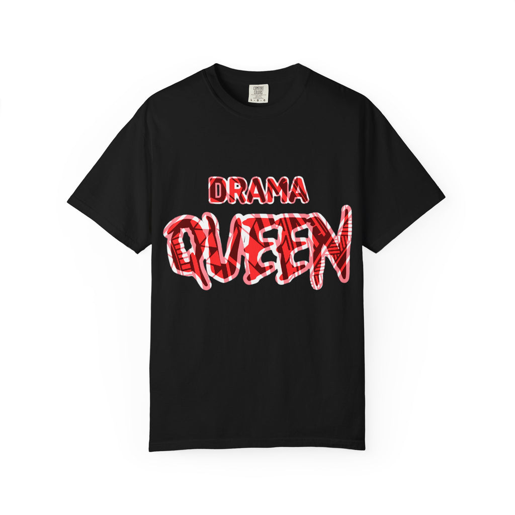 Drama Queen T-Shirt — Bold Red Graphic Tee