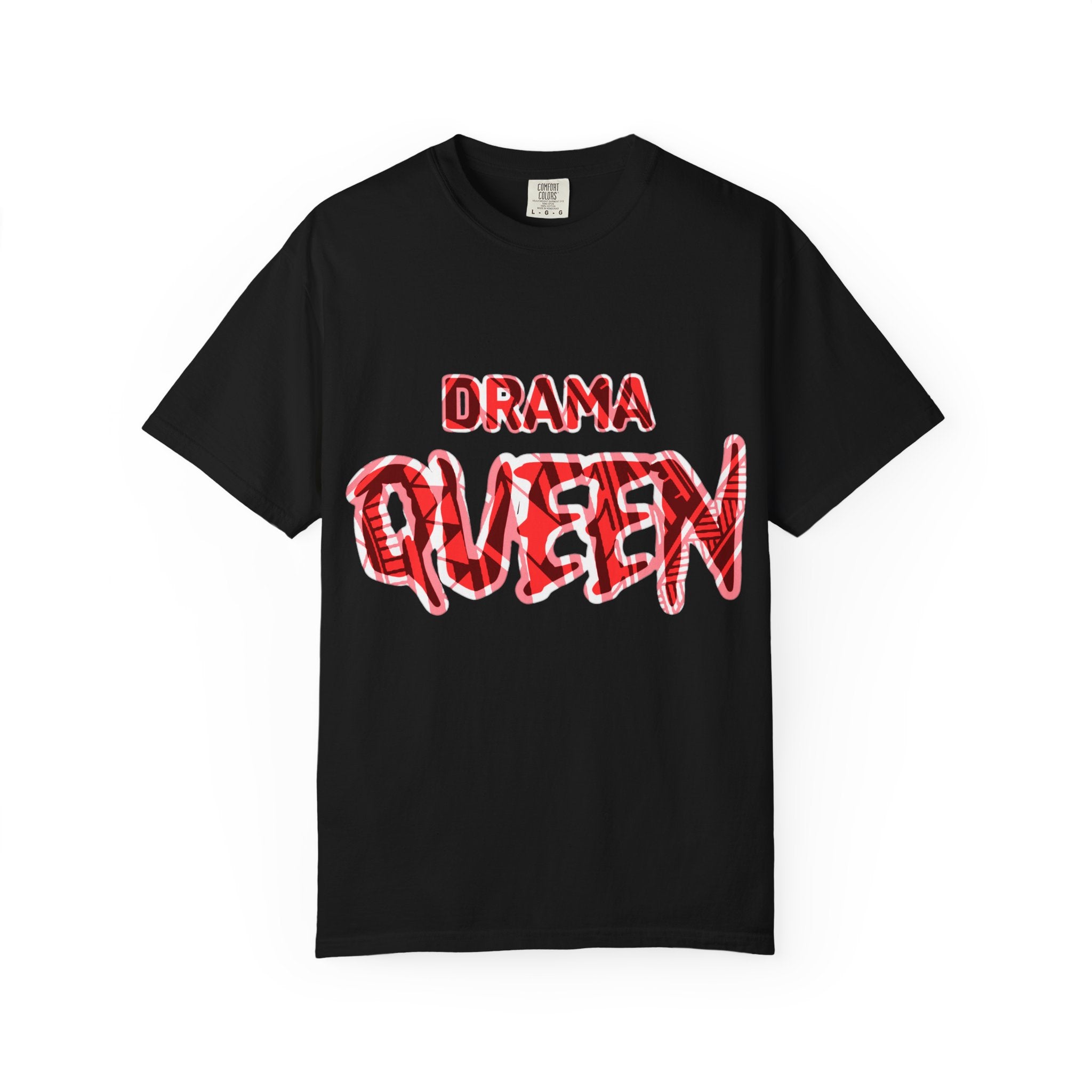 Drama Queen T-Shirt — Bold Red Graphic Tee