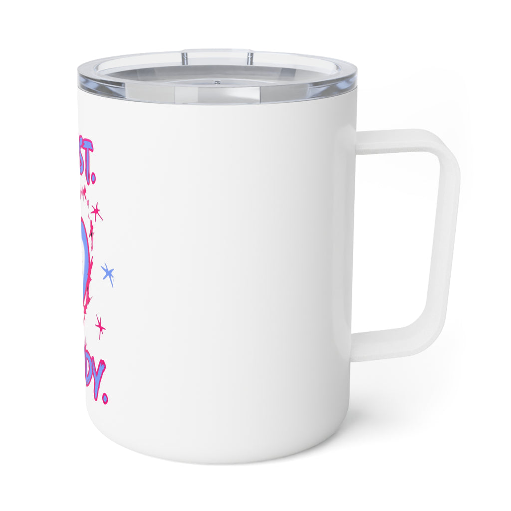 Insulated Coffee Mug — 'I Trust Nobody' Broken Heart Travel Tumbler (10oz)