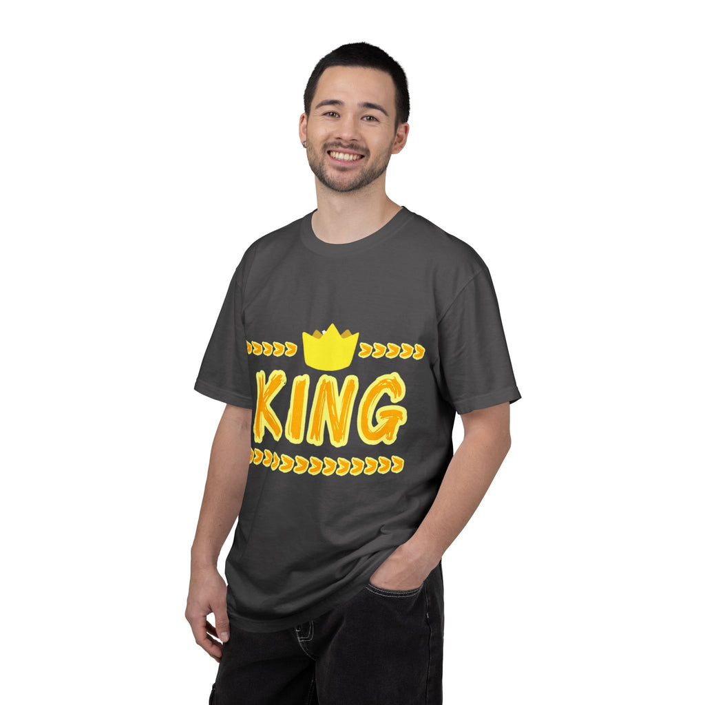 King graphic Yellow - Unisex Garment-Dyed T-shirt