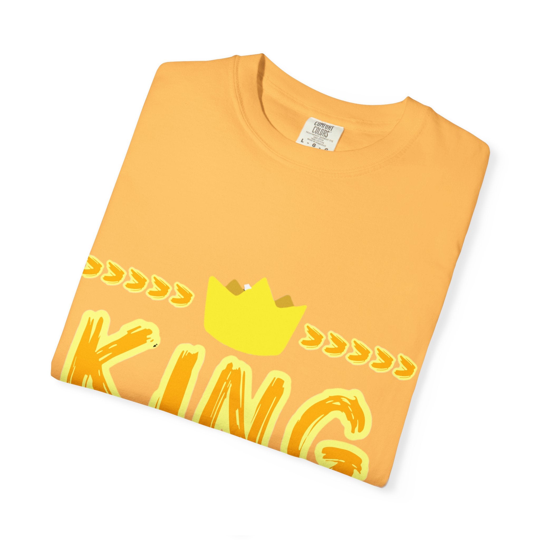 King graphic Yellow - Unisex Garment-Dyed T-shirt