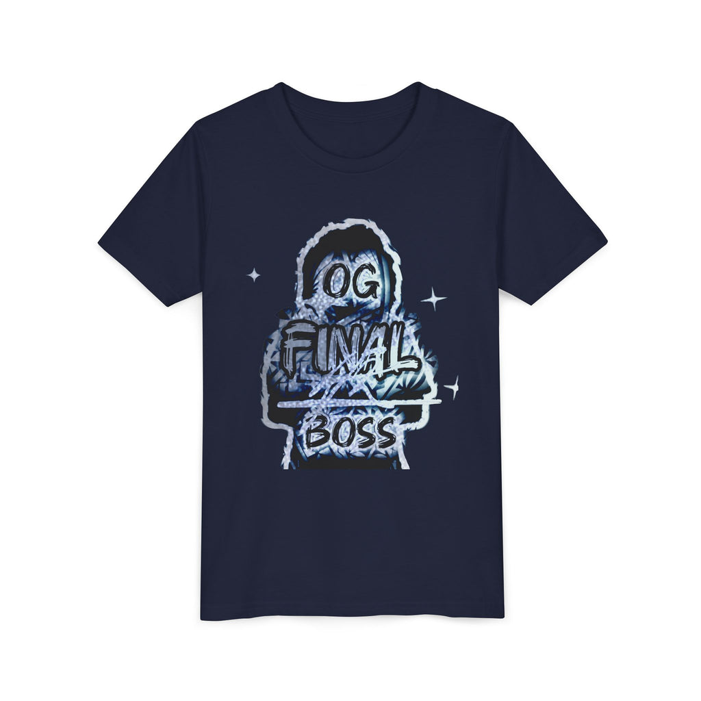 Youth Tee — "OG Final Boss" - Silver - Graphic Kids T‑Shirt