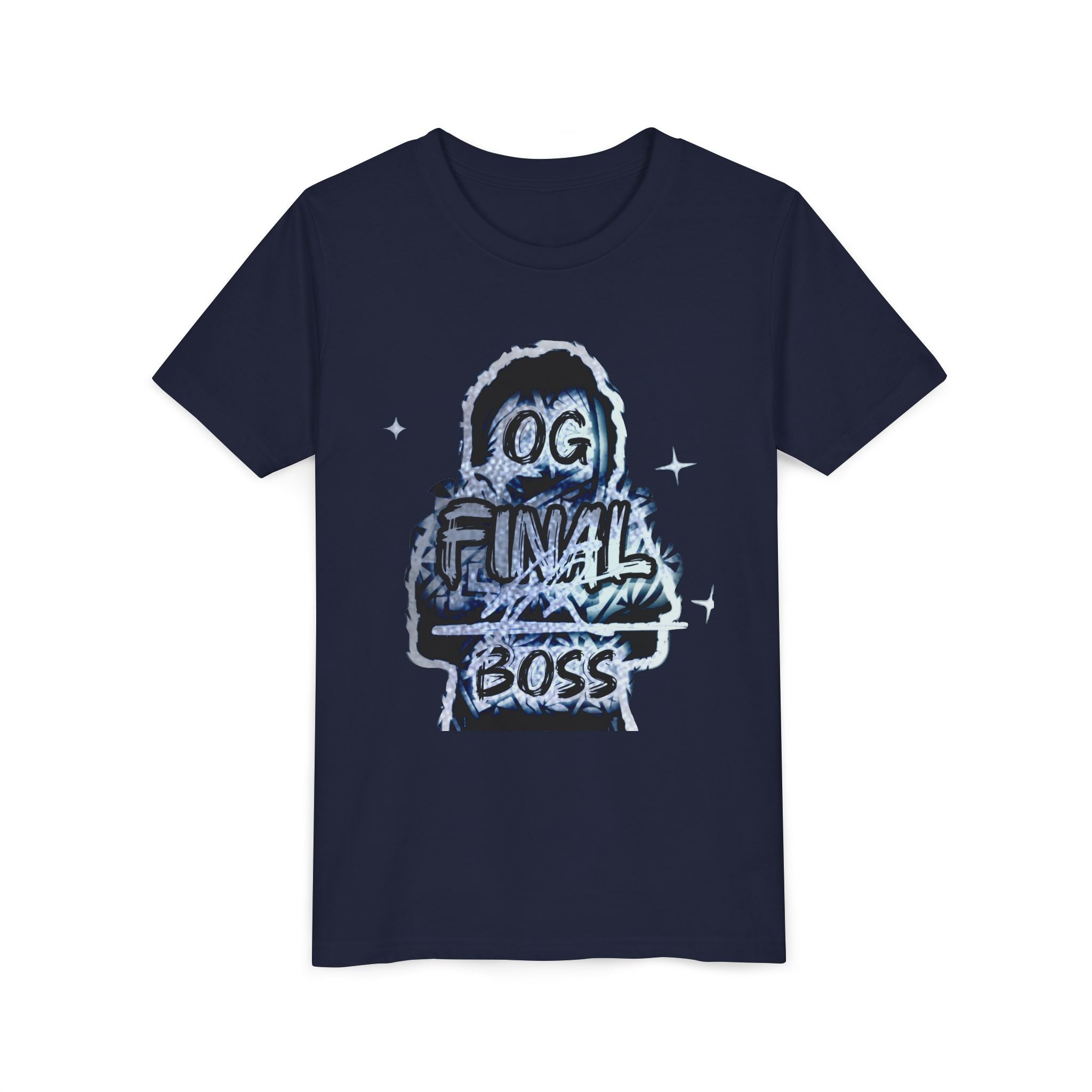 Youth Tee — "OG Final Boss" - Silver - Graphic Kids T‑Shirt