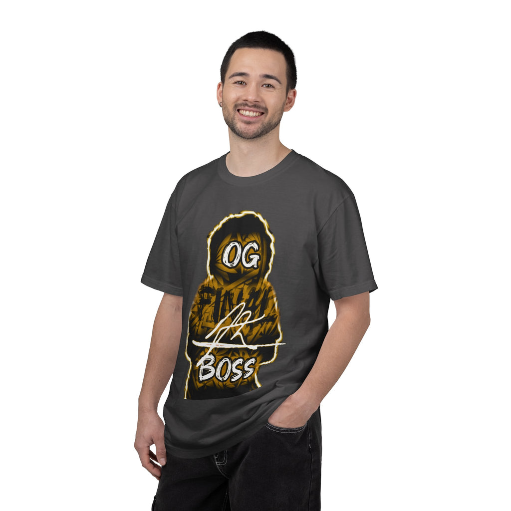 OG Final Boss Graphic T‑Shirt — Yellow - Streetwear Tee for Urban Style & Confidence