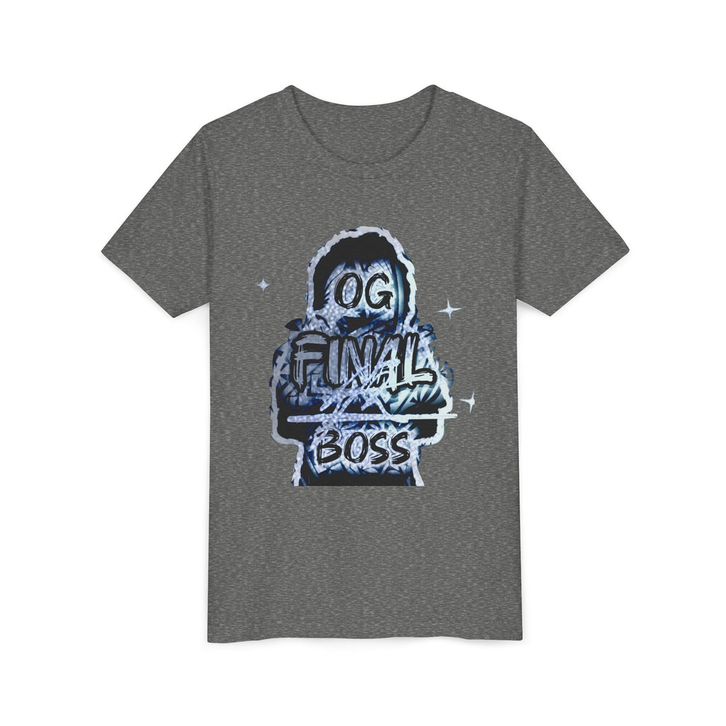 Youth Tee — "OG Final Boss" - Silver - Graphic Kids T‑Shirt