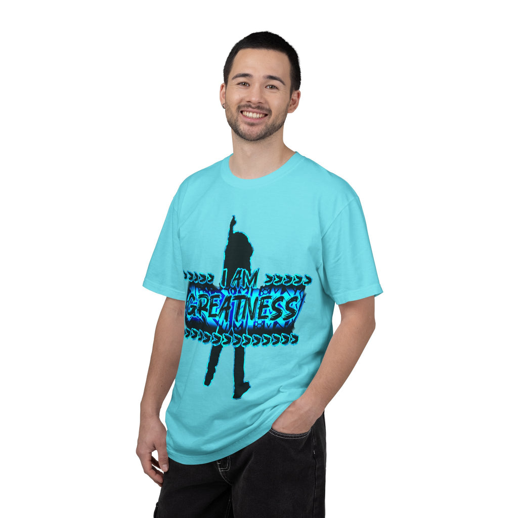 "I am Greatness" Graphic streetwear - Unisex Garment-Dyed T-shirt