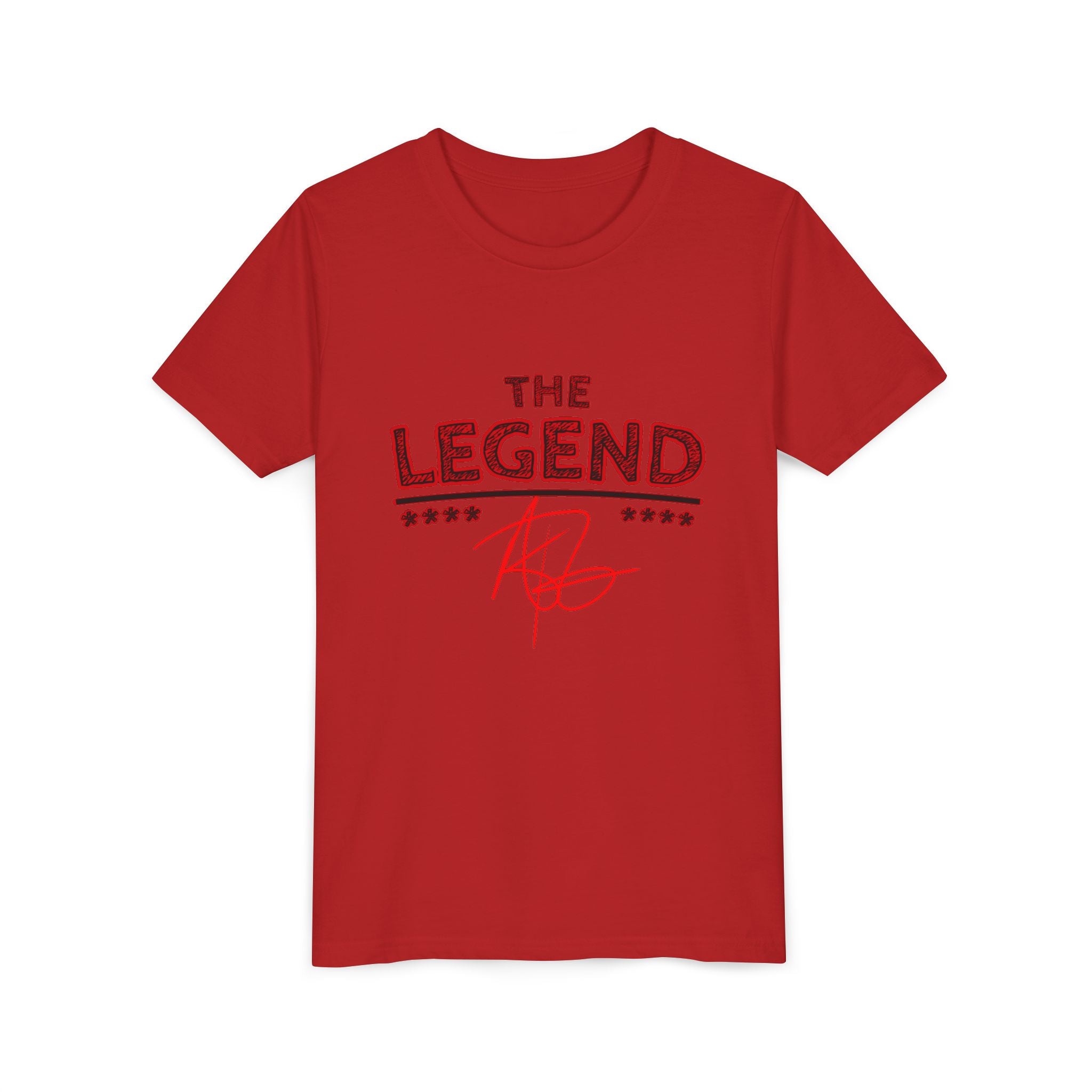 Youth Tee “The Legend” Graphic Shirt with Signature & Star Back Print