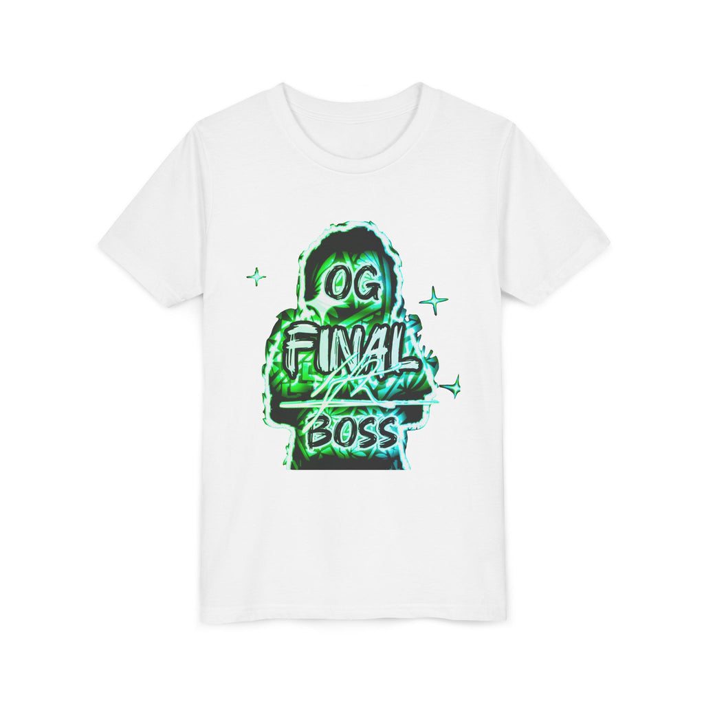 Youth Tee — "OG Final Boss" - Emerald - Graphic Shirt