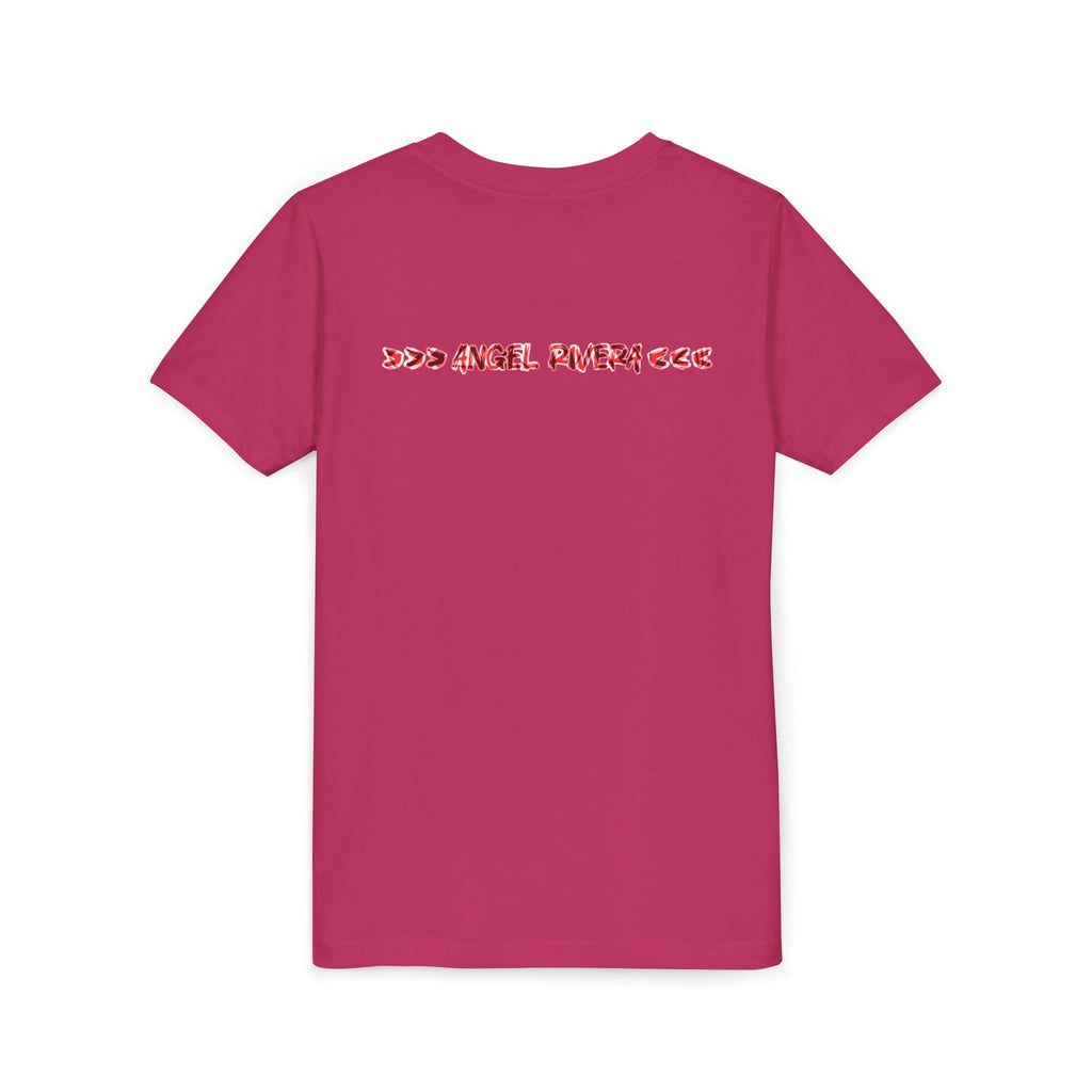 Drama King Youth Tee — Bold Red Graphic Kids T‑Shirt