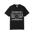 11:15 Hooded Figure Graphic T-Shirt — Minimalist Retro Streetwear