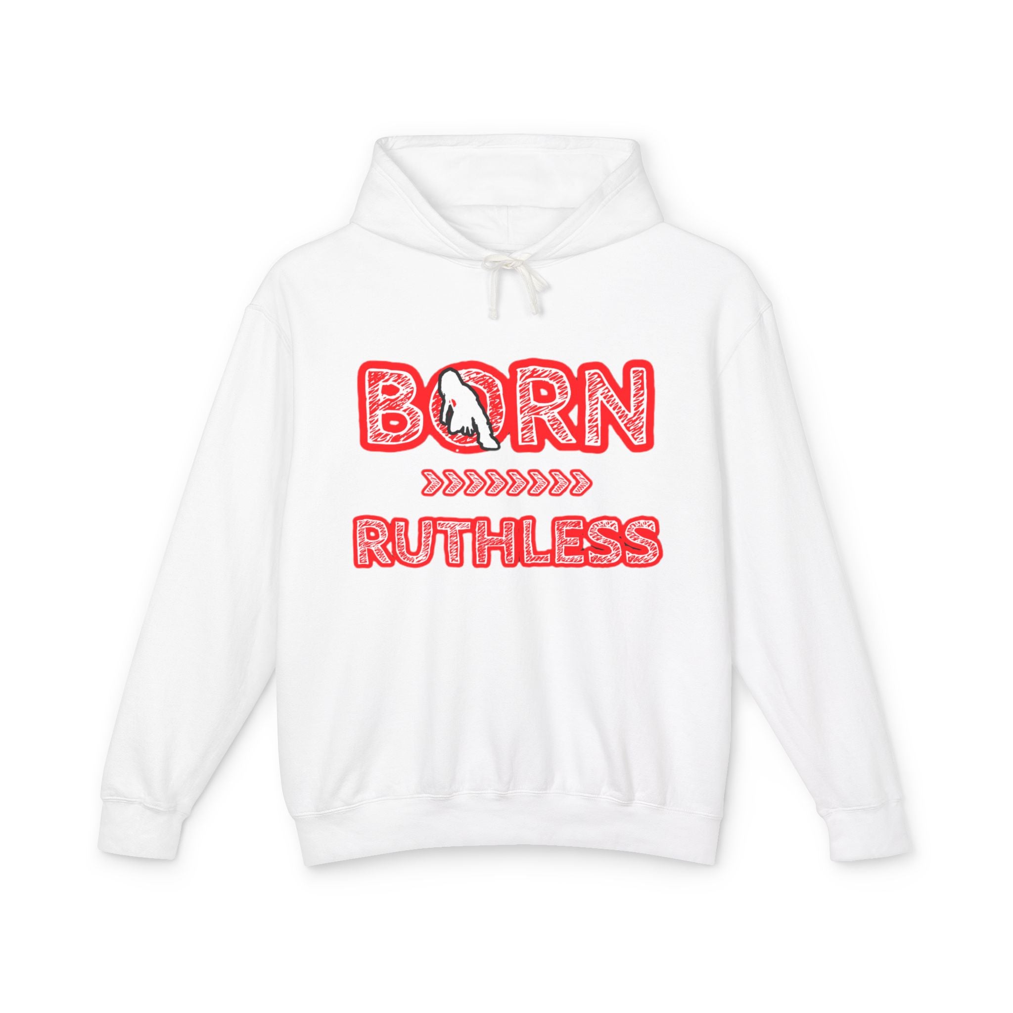 Hoodie — "Born Ruthless" Red Rodeo Graphic Hoodie