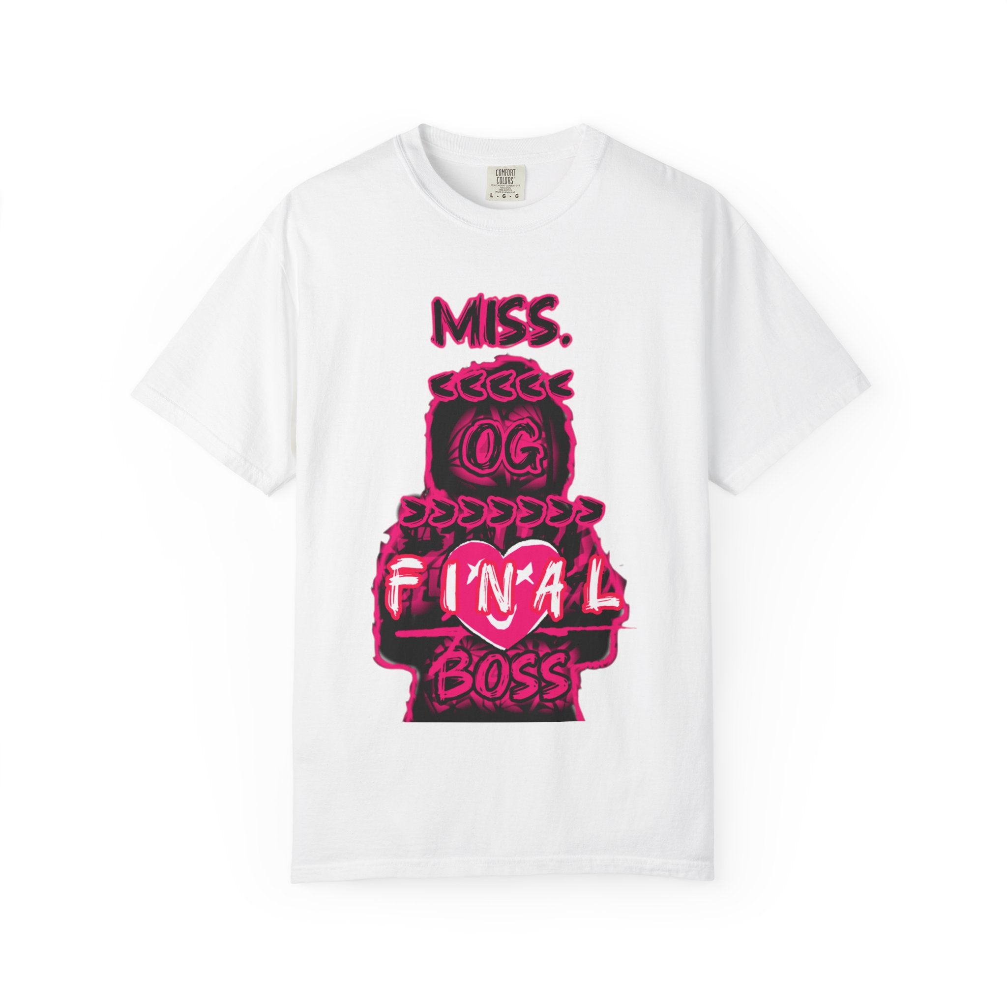 Miss OG Final Boss T-Shirt — Retro Neon Gaming Graphic Tee