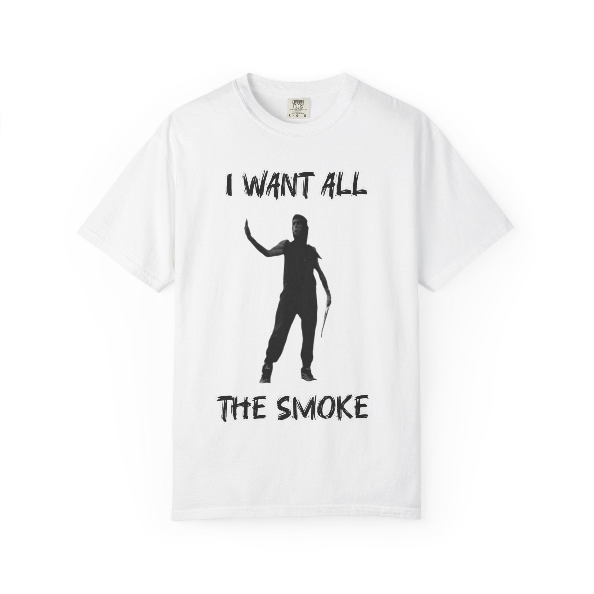 I Want All The Smoke T-Shirt — Fighter Silhouette Combat Tee