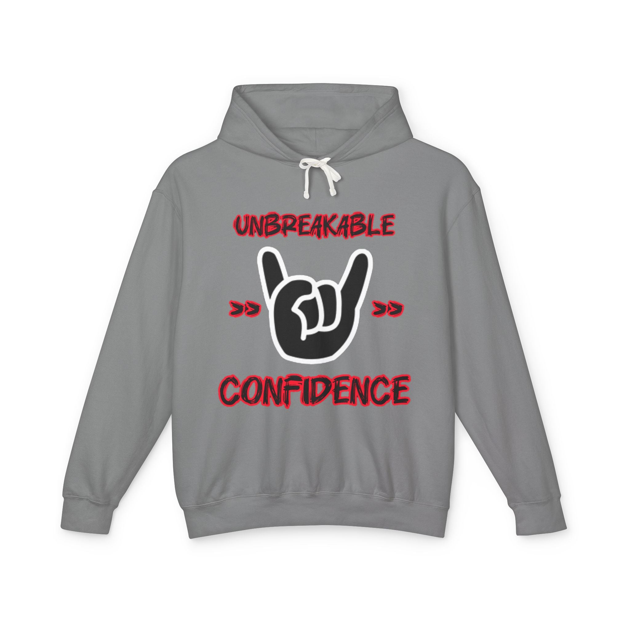 Unbreakable Confidence Hoodie — "Unbreakable Confidence" Graphic Hooded Sweatshirt