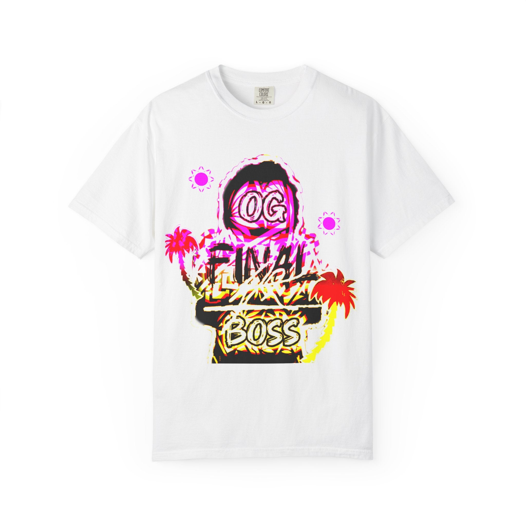 OG Final Boss Graphic T-Shirt —  Beach Palm Tee/Summer Edition T-shirt