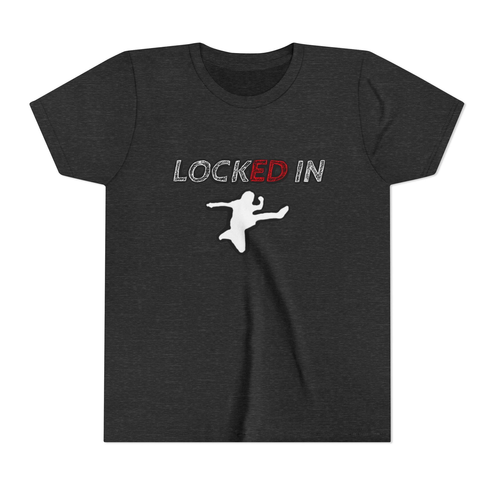 Youth Tee — "Locked In" Graphic Kids Shirt with Star Accent