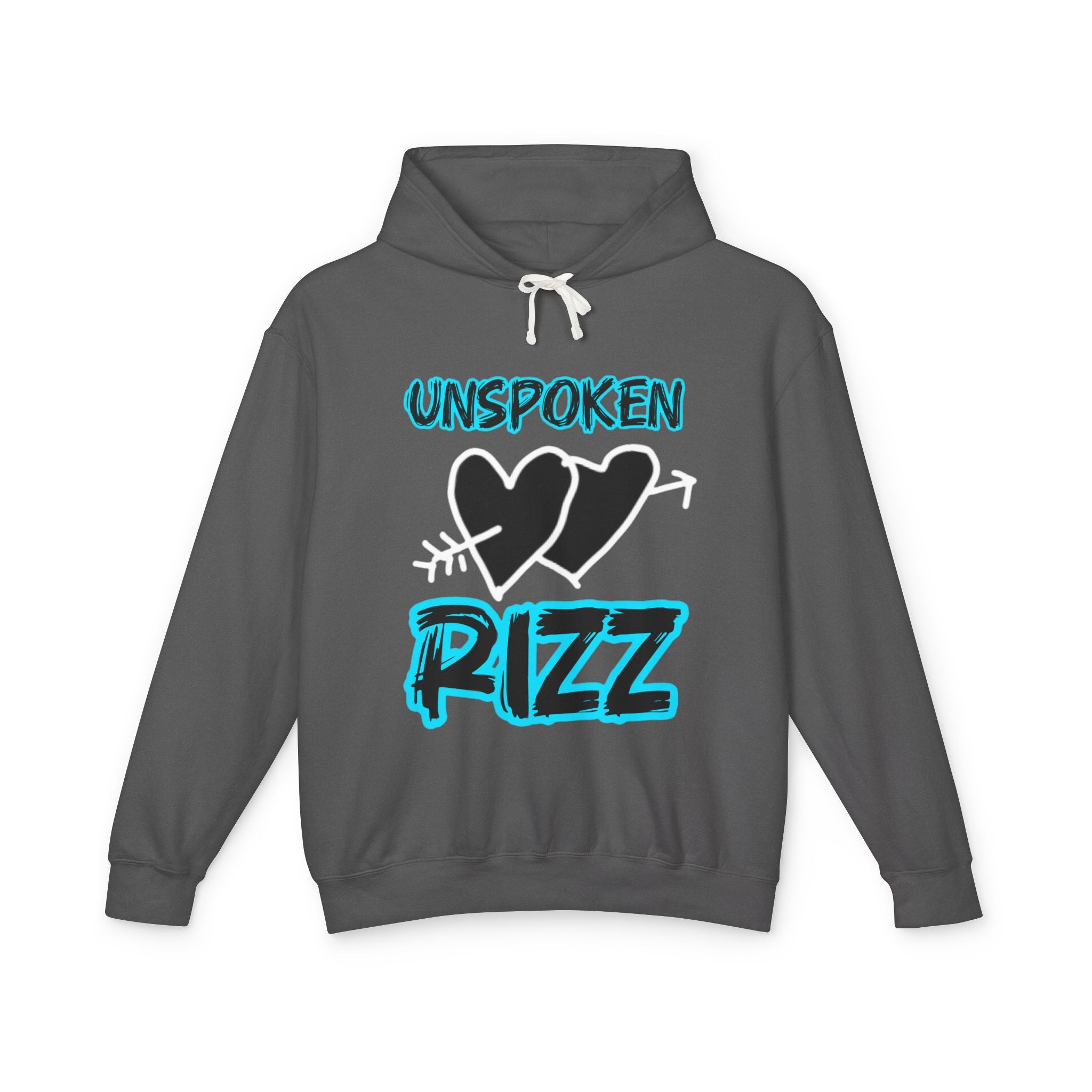 Unspoken Rizz Hoodie — Graphic Heart Streetwear Pullover