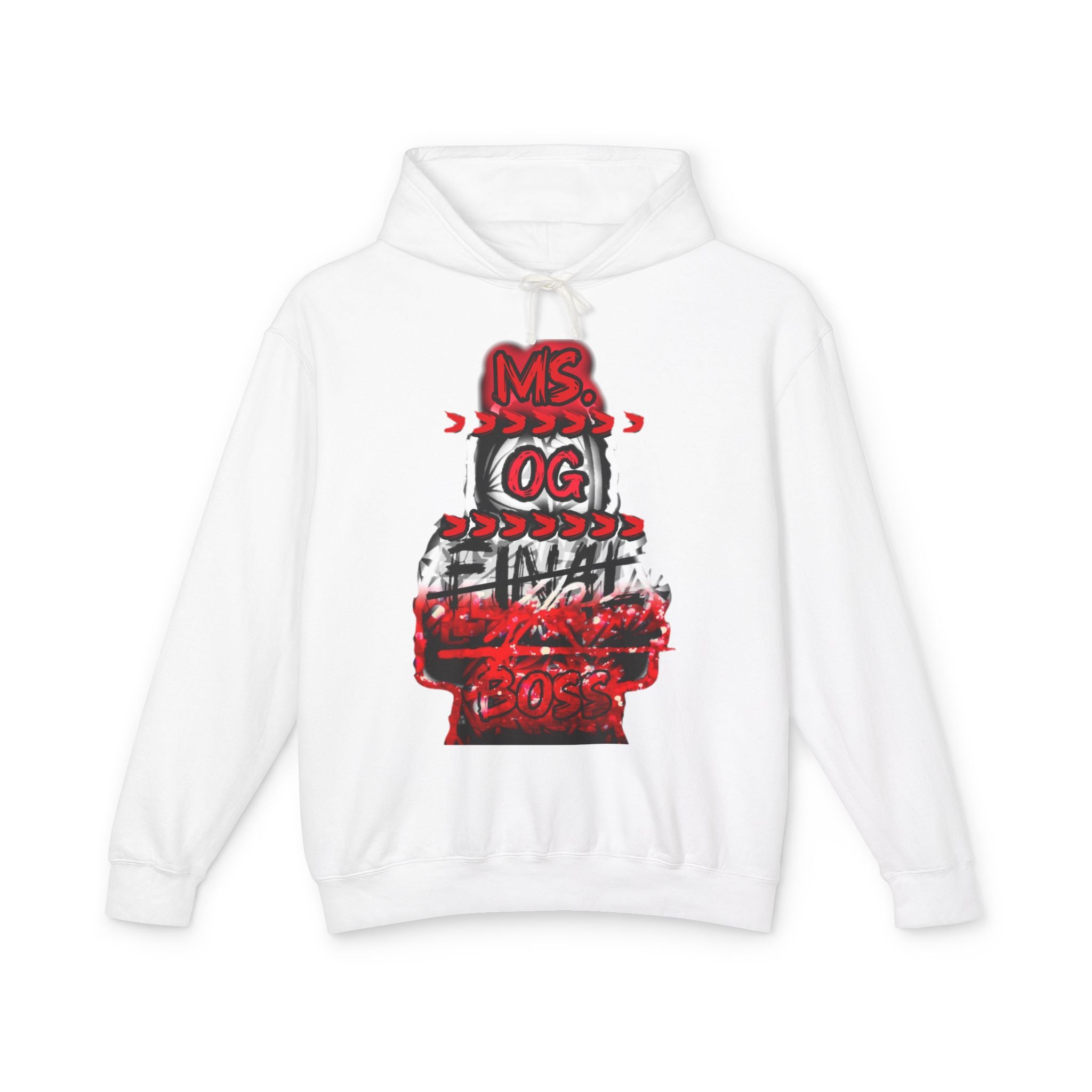 Ms. OG Final Boss Red Skate Graphic Hoodie — Retro Streetwear Pullover
