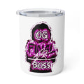 OG Final Boss Insulated Coffee Mug — 10oz Hot Pink Hoodie Graphic Travel Mug