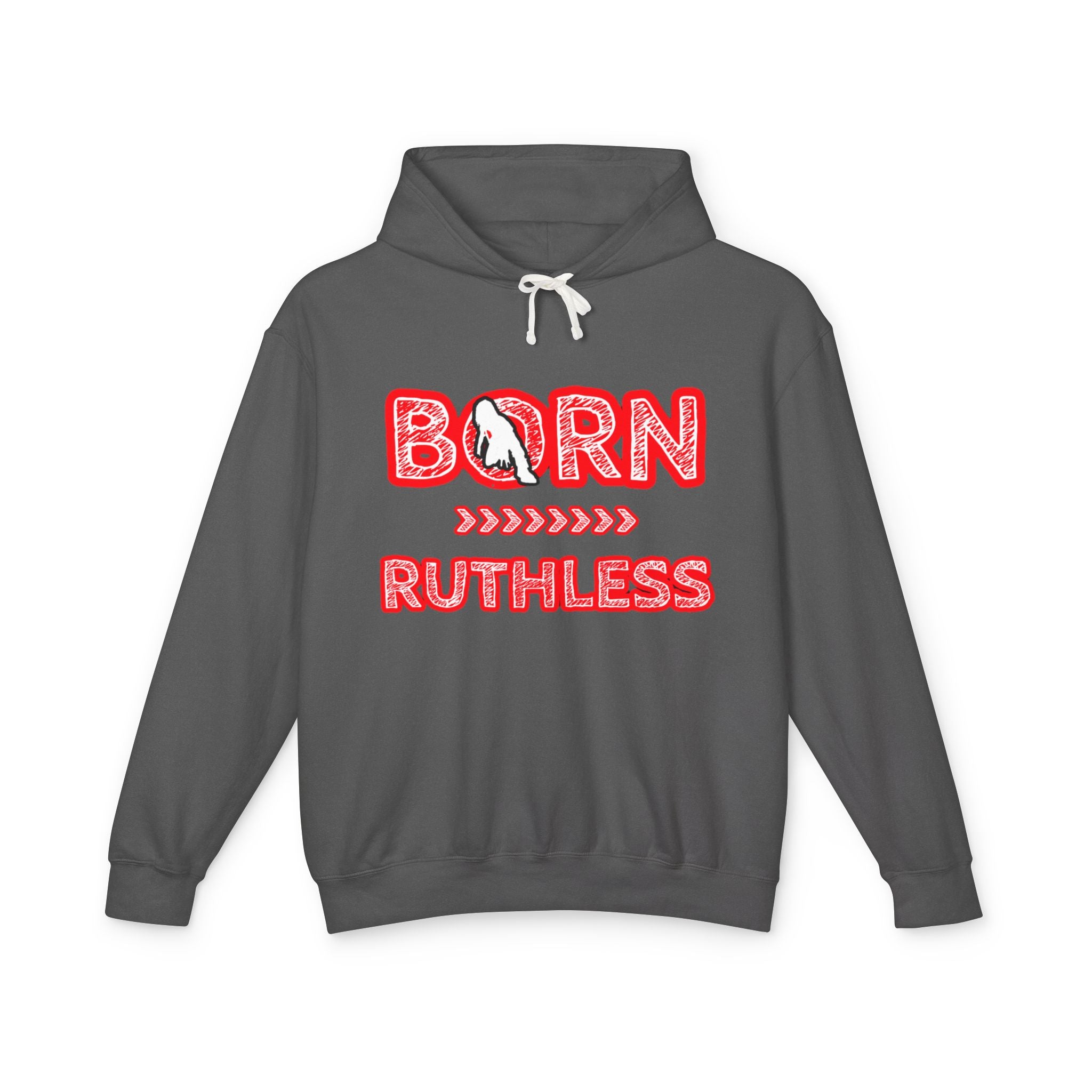 Hoodie — "Born Ruthless" Red Rodeo Graphic Hoodie