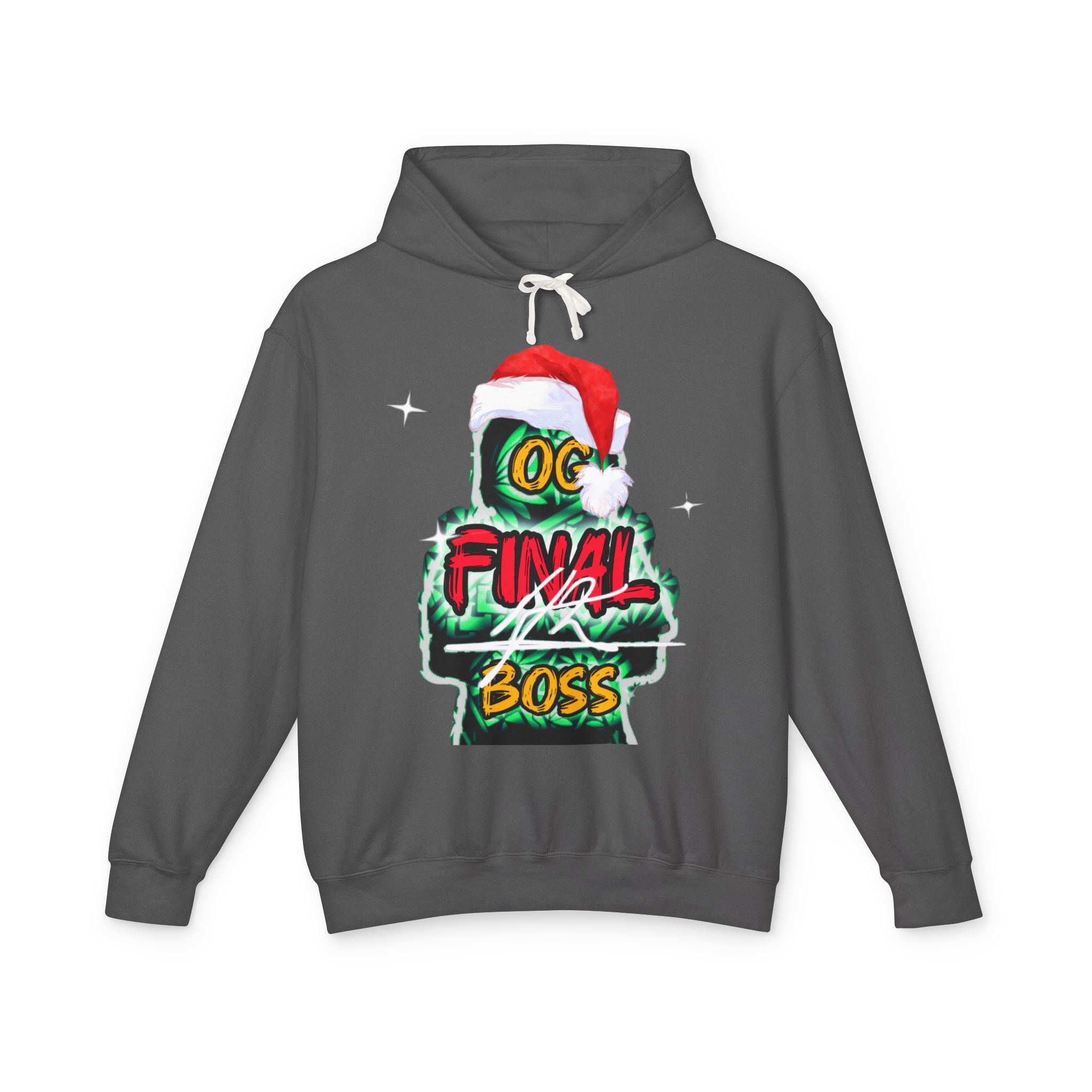 Final Boss OG Christmas Hoodie — Gamer Holiday Pullover with Santa Hat