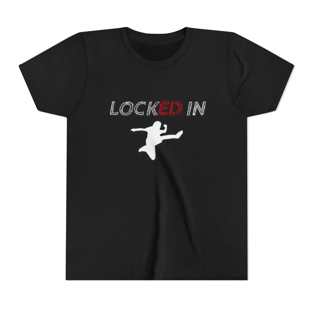 Youth Tee — "Locked In" Graphic Kids Shirt with Star Accent