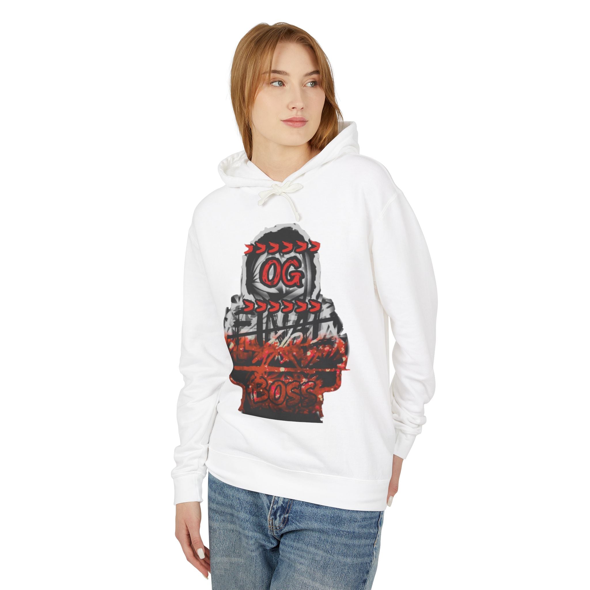 OG Streets Graphic Hoodie — Red Black Urban Skate Pullover