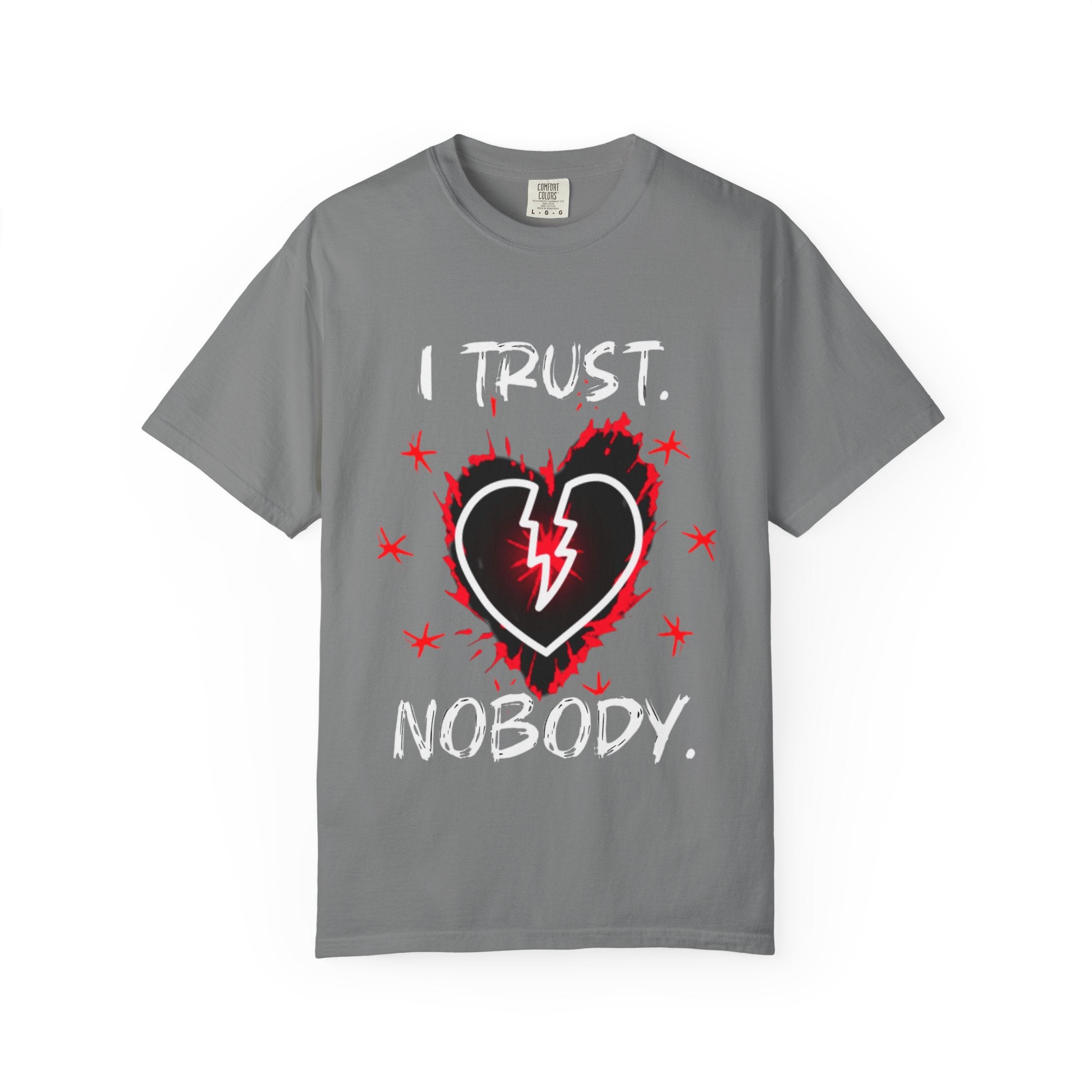 Broken Heart Graphic T-Shirt — Lightning Bolt Punk Tee
