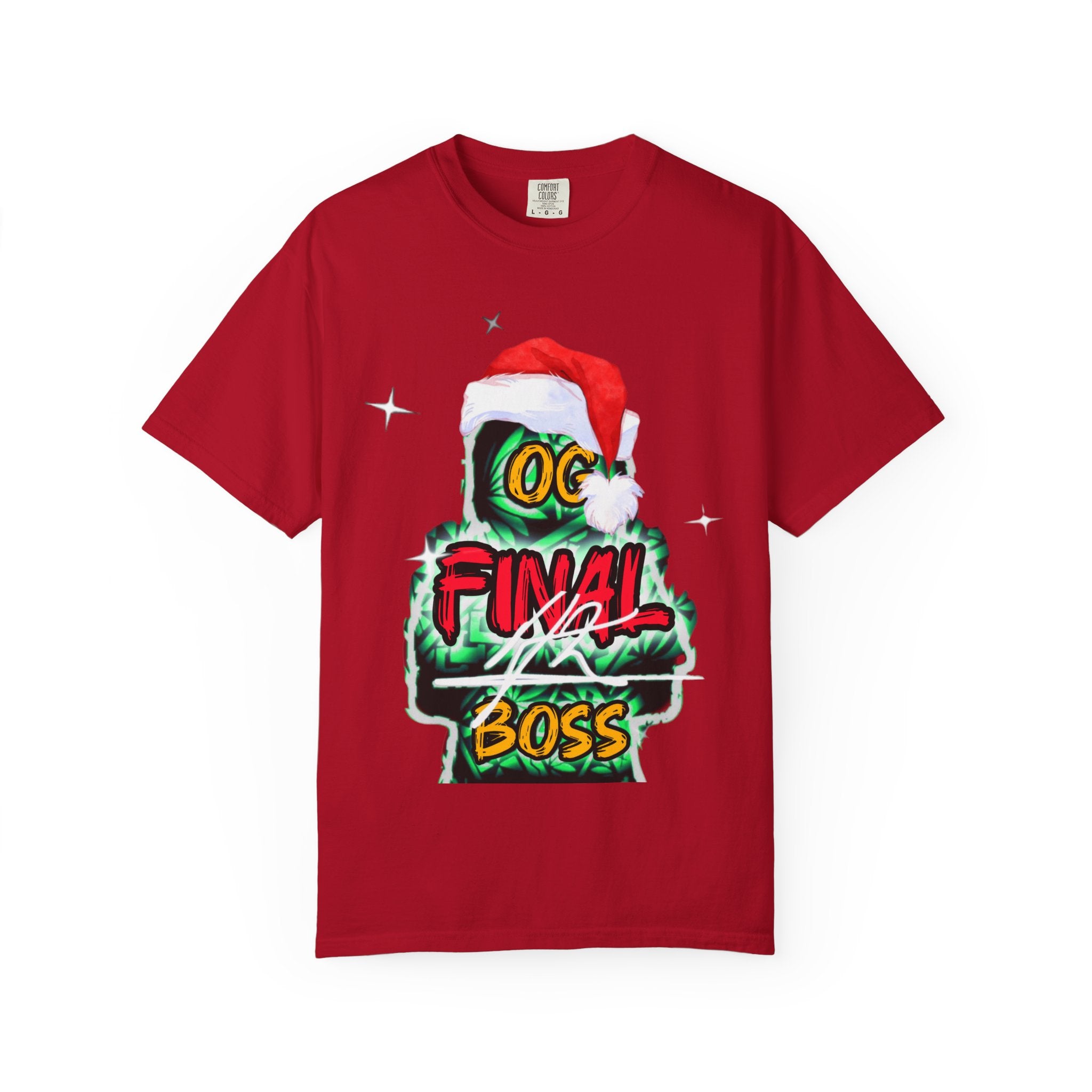 OG final Boss - XMAS Edition - Unisex Garment-Dyed T-shirt