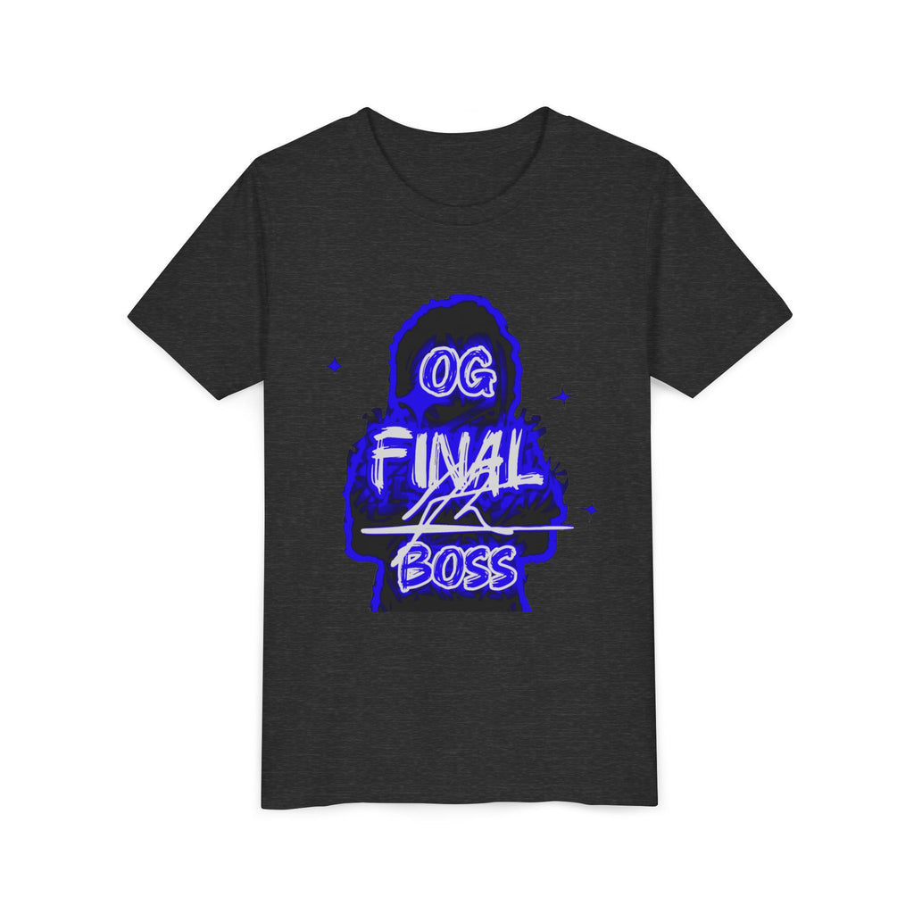Youth Tee — "OG Final Boss" - Sapphire - Graphic Shirt