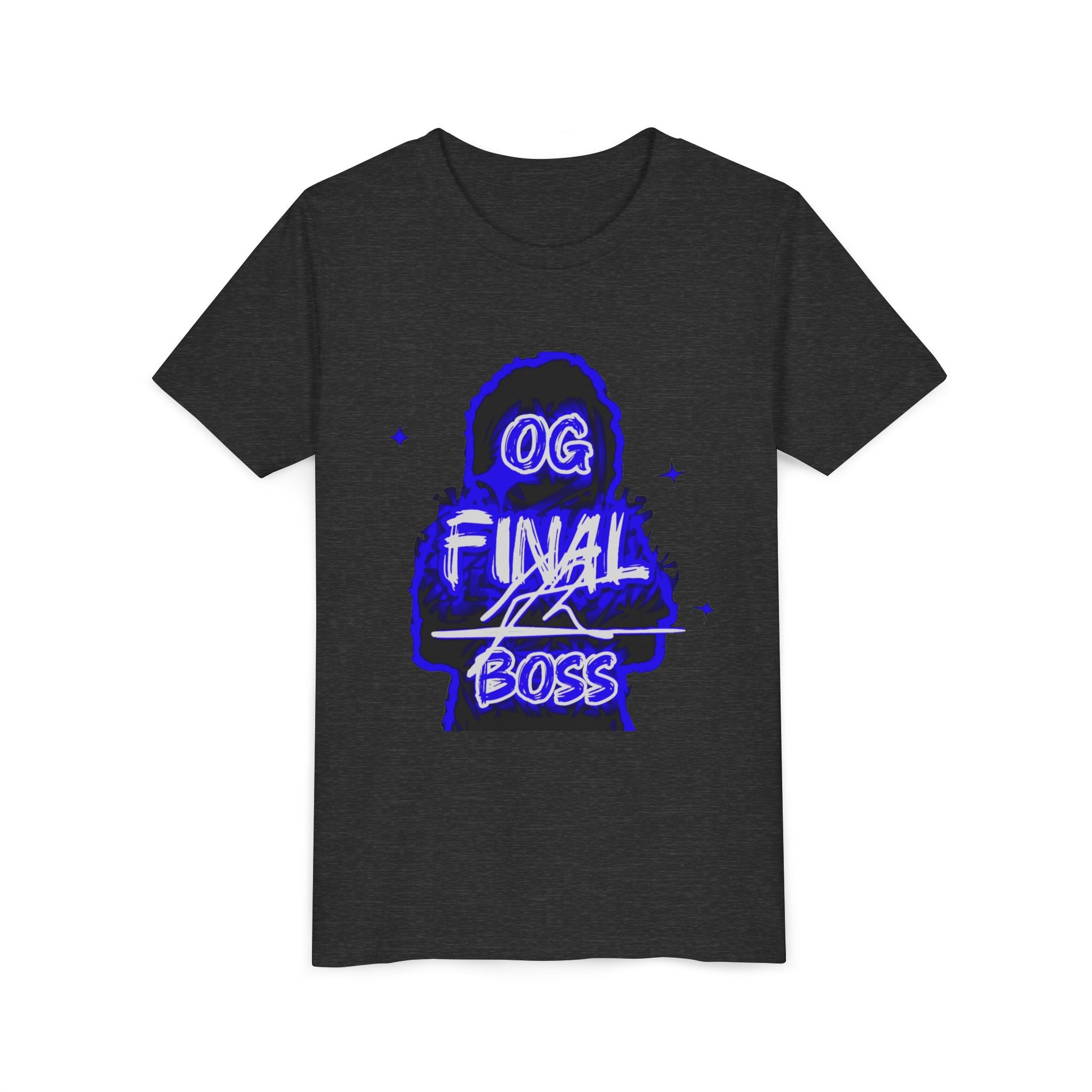 Youth Tee — "OG Final Boss" - Sapphire - Graphic Shirt