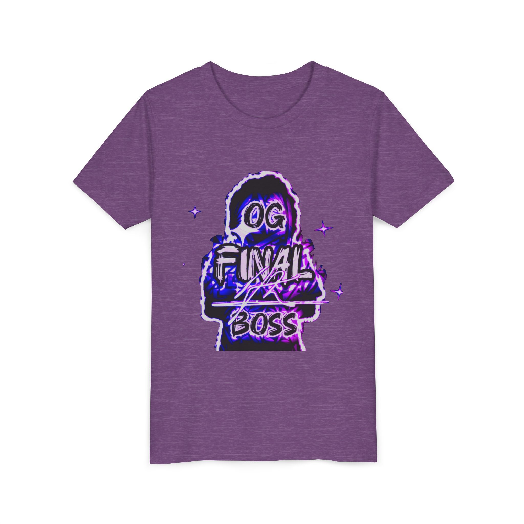 Youth Tee — "OG Final Boss" - Amethyst - Graphic Shirt
