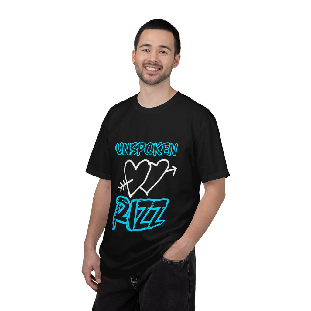 Unspoken Rizz Graphic T‑Shirt — 'Unspoken' Heart Front & 'Angel Rivera' Back